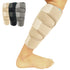 Vive Calf Brace - Adjustable Shin Splint Support, Lower Leg Compression Wrap for Pain Relief, Beige