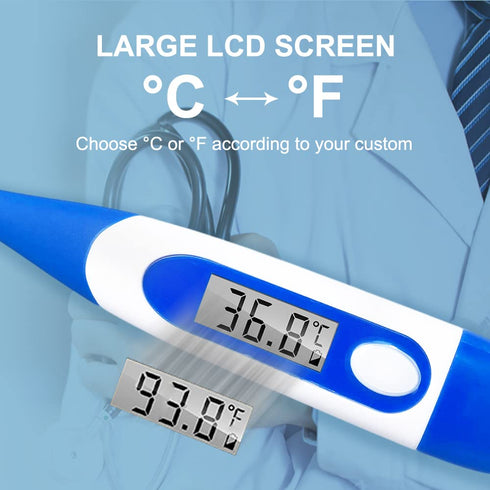 Berrcom Digital Thermometer for Adults, Oral and Underarm Thermometer for Baby and Kids, Medical Thermometer with Fever