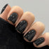 Modelones 32Pcs Black Press on Nails, Upgrade Short Square Fake Nails, Reusable Nail Kit with Glue and Mini File