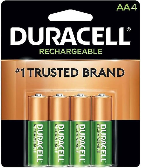 DURNLAA4BCD Rechargeable StayCharged NiMH Batteries