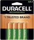 DURNLAA4BCD Rechargeable StayCharged NiMH Batteries