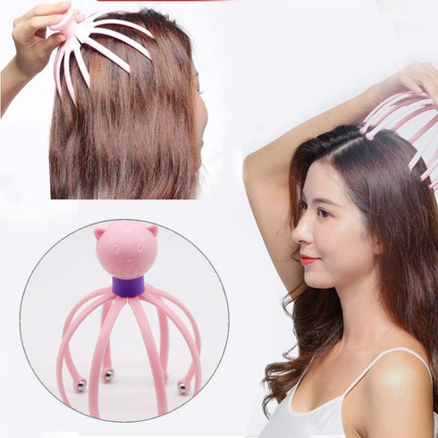 KJH Head Scalp Massager for Headache Relief, Scalp Stress Relax, Hair Stimulation Head Massager, Massager Pain Relief