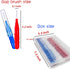 100pcs Braces Brush Disposable Interdental Brush Toothpick Dental Hygiene Flosser (Blue+Red)