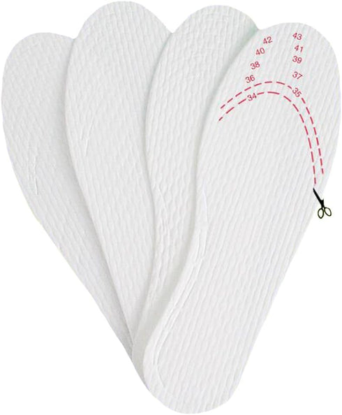 5/10/20 Pairs Disposable Breathable Thin Insoles, Barefoot Insoles for US Size 6-9 (20 Pairs).