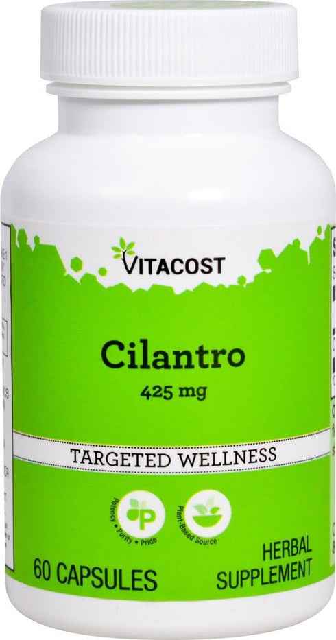 Vitacost Cilantro (Coriander) Capsules: 425 mg, 60 Count