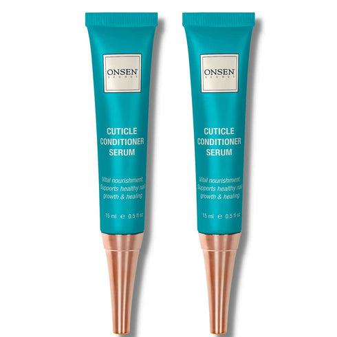 Onsen Cuticle Cream with Nail Cuticle Oil, Softener with Japanese Natural Healing Minerals (2 Count / 15 ml)