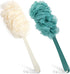 2Pack Back Scrubber for Shower | PIPUHA Loofah Sponge Shower Brush with Long Handle | Bathing Accessories (Blue and