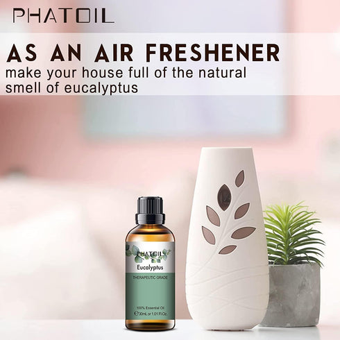 Pure Eucalyptus Essential Oil 30ML for Diffuser, Humidifier, Aromatherapy, DIY Soap, Candle, Bath Bombs