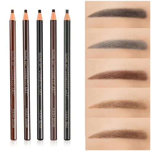 5pcs 5 Colors Peel-Off Eyebrow Pencil Set for Drawing, Marking, Eyebrow Makeup Tool