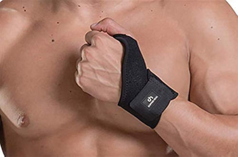 COPPER HEAL Short WRIST Brace Compression Sleeve, Adjustable Bandage for Carpal Tunnel, Right & Left Hands