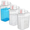 3 PCS Liquid Laundry Detergent Dispensers, 61oz Bead Dispenser, Clear Airtight Container with Measuring Cup