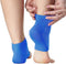 NatraCure Vented Gel Heel Sleeves, Royal Blue, 3 Pairs, Regular Size (608-M-RB CAT3PK)