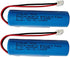 XINLANTECH 3.7V 2600mAh 18650 Rechargeable Li-ion Battery with Jst XH2.54/2P Connector Plug Wires
