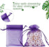 HRX Package 100pcs Little Organza Bags, 3 x 4 inch Purple Mesh Bags for Jewelry Party Favor