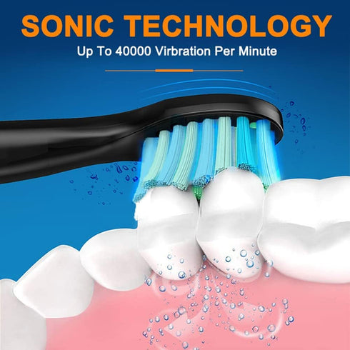 Toothbrush Replacement Heads Compatible with Bitvae D2 Electric Toothbrush, Sonic Electric Toothbrush Heads, 10 Pack