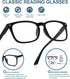 BLUELESS Women’s Reading Glasses - Fashion Ladies Readers (Black/Purple, 0.00)