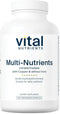 Vital Nutrients Multi-Nutrients 2 - Citrate/Malate Formula with Copper, 180 Vegetarian Capsules per Bottle