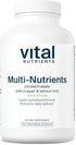 Vital Nutrients Multi-Nutrients 2 - Citrate/Malate Formula with Copper, 180 Vegetarian Capsules per Bottle