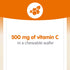 Natural Factors Vitamin C 500 mg Kids Chewable - 90 Wafers - Tangy Orange, Vegan, Non-GMO