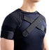 Kuangmi Double Shoulder Support Brace Strap Wrap Neoprene Protector, M