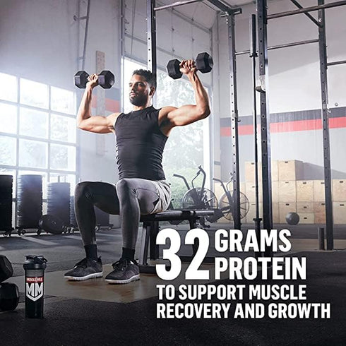 Muscle Milk Genuine Protein Powder, Banana Crème, 1.93 Pounds, 12 Servings, 32g Protein, NSF Certified for Sport