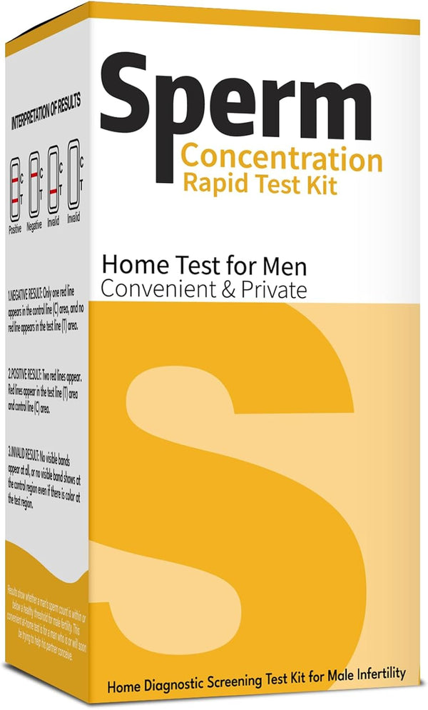 LRCKINSO Male Fertility Home Test Kit for Men-Trak Plus Male Fertility Testing System-