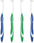 4 Pcs Tuft Toothbrush Set, Tufted Brush, Interspace Toothbrushes for Detail Cleaning (2 Blue + 2 Green)