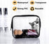 Waterproof Plastic Toiletry Bags & Makeup Cases - Clear PVC Travel Accessories Organizer for Men and Women