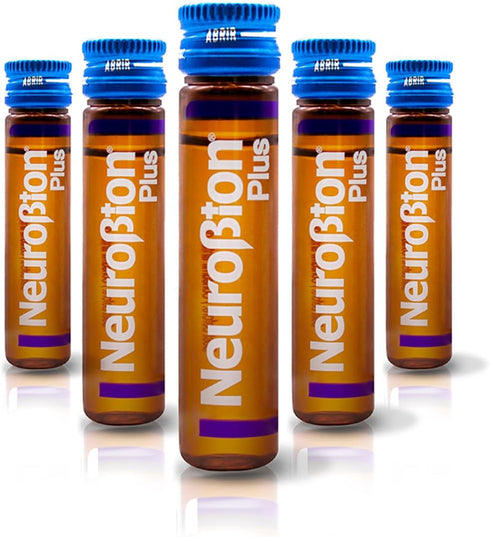 Neurobion Plus Liquid Dietary Supplement – B Complex, 10 Vials.