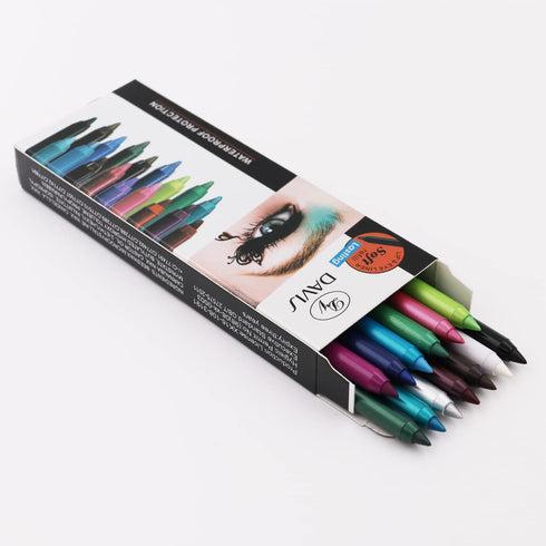 13 Colors Eyeliner Pencil, Colorful Eye Shadow Pencil, Eyebrow Pen for Women, Glitter Matte Eye&Lip Liner Makeup