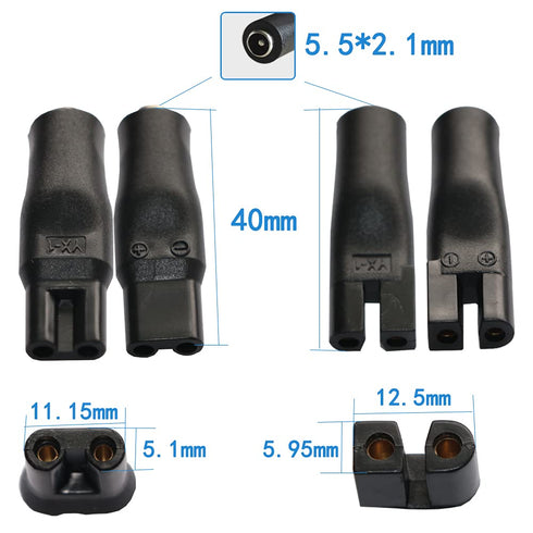 Power Cord 5V Replacement Charger USB Adapter for Electric Hairdressers, Shavers, Purifiers, Table Lamps and Others,