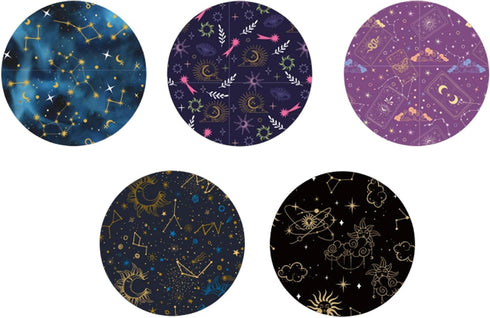 Tinoaly 25pcs Sensor Covers for Libre 2/Libre 3, 5 Styles Tarot Card Adhesive