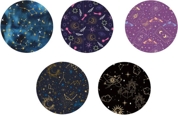Tinoaly 25pcs Sensor Covers for Libre 2/Libre 3, 5 Styles Tarot Card Adhesive