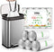 Teivio 6 Gallon Strong Drawstring Trash Bags, 100pcs, Bathroom Trash Can Bin Liners for Home Office Kitchen