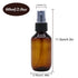 SYNTECSO 12 Pack 2oz Amber Plastic Spray Bottles, Fine Mist Spray Bottles for Essential Oils & Cleaning