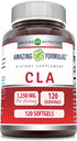Amazing Formulas CLA Softgels | 1250 Mg Conjugated Linoleic Acid Supplement | Non-GMO, Gluten-Free | 120 Count Made in