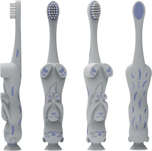 Dr. Brown’s Otter Toddler Toothbrush, Soft Bristles with Suction Cup, BPA Free, Ages 1-4, 1-Pack