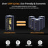 HW USB-C Rechargeable 1.5V Lithium D Batteries, 2-Pack 5000mAh/7500mWh, Fast Charging, Long Lasting