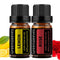 GREENSLEEVES Rose Lemon Essential Oil Set, 100% Pure Aromatherapy Oils for Diffuser, Massage - 2 x 10ml