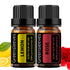 GREENSLEEVES Rose Lemon Essential Oil Set, 100% Pure Aromatherapy Oils for Diffuser, Massage - 2 x 10ml