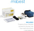 mibest OLED Finger Pulse Oximeter, O2 Meter in Dual Color White/Luxury Gold