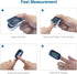 mibest OLED Finger Pulse Oximeter, O2 Meter in Dual Color White/Black