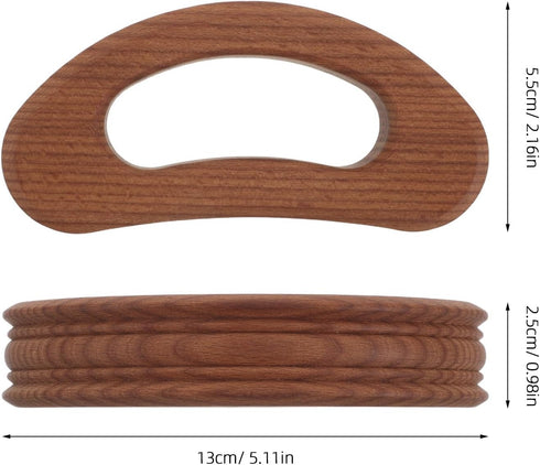 Wooden Gua Sha Tool - Shoulder Neck Massage Tool for Deep Tissue Guasha Scraping - Manual Body Therapy Massager