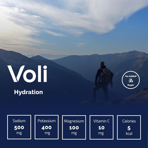 Voli Hydration, Riptide Raspberry, 15 Servings, Superfood Hydration with Irish Sea Moss, Coconut Water, Low-Calorie