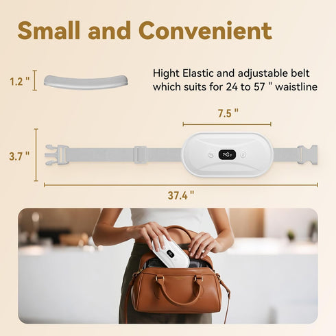 PVOGRT 7 7 Portable Electric Heating Pad for Period Cramps, Menstrual Heating Pads with Heat Levels and Vibrating Modes