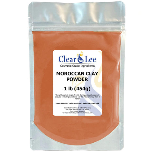 Moroccan Red Clay Cosmetic Grade Powder, 100% Pure Natural, Great for Skin Detox and DIY Clay Face Mask