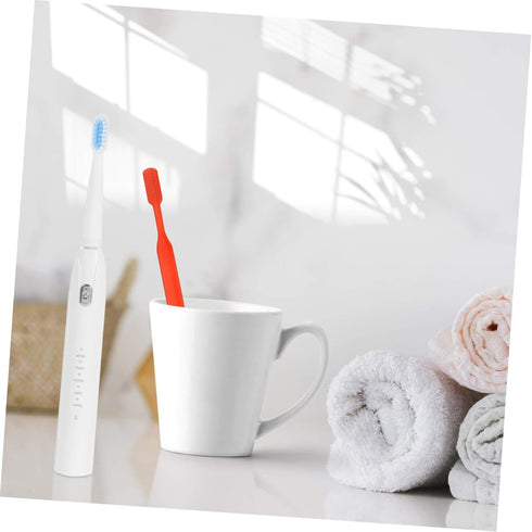 PartyKindom USB Rechargeable Electric Toothbrush with Five Vibration Modes for Deep Cleaning and Gum Care Soft Bristles