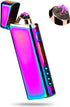Electric Arc Windproof Plasma Lighter, USB Rechargeable with Upgraded Battery Indicator - Multichrome