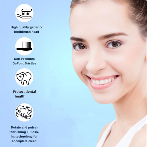 YEOSLL Braun,8 Pack 500/1000/1500/3000/3757/5000/7000/7500/8000 Replacement Toothbrush Heads Compatible with Oral B