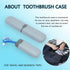 Denture Cup Kit, 2 Denture Cases with 2 Denture Toothbrushes & 2 Portable Toothbrush Boxes for Travel